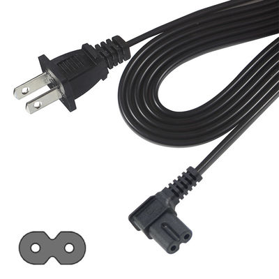 Veilig Duurzaam Rechthoek US 2 Pin naar C7 Power Cord voor Home/Office Electronics met 125V 10A 1.5M