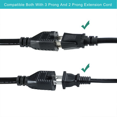 14 AWG SPT-3 Flat Wire Power Cord NEMA 5-15P tot 5-15R Straight Blade Plug 15A 125V Flexible Cable voor industrieel/thuisgebruik