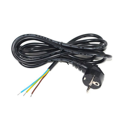 Europese Schuko Plug Open End Power Cord 10A 250V Bare Copper Wire voor industrieel/thuisgebruik CE RoHS Compliant