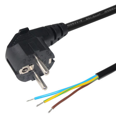 Europese Schuko Plug Open End Power Cord 10A 250V Bare Copper Wire voor industrieel/thuisgebruik CE RoHS Compliant