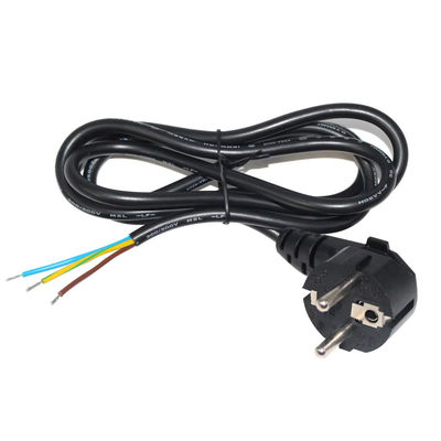 Europese Schuko Plug Open End Power Cord 10A 250V Bare Copper Wire voor industrieel/thuisgebruik CE RoHS Compliant