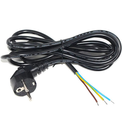 Europese Schuko Plug Open End Power Cord 10A 250V Bare Copper Wire voor industrieel/thuisgebruik CE RoHS Compliant