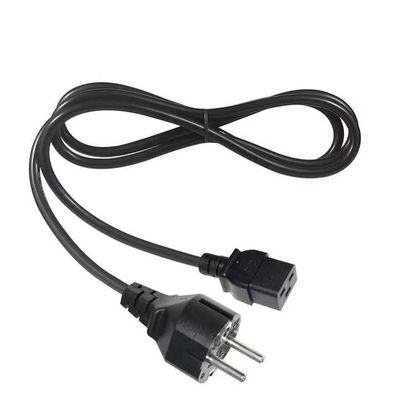 1.2M Heavy Duty EU tot C19 Power Cord Industrial Grade voor server/datacenter Gebruik 10A 250V CE RoHS gecertificeerd