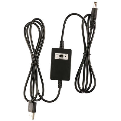 USB A Male tot DC5.5*2.1mm Spanningsopstapkabel 5V tot 9V/12V Converter voor voedingsapparaten met overbelastingbescherming