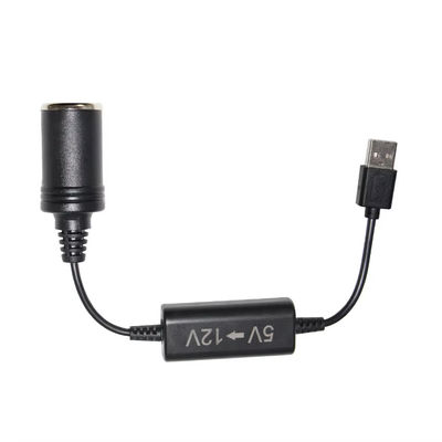 5V tot 12V USB-Auto Adapter Cable Step Up Converter Cable met Cigarette Lighter Socket, voor telefoon GPS Dash Cam, 24W veilig opladen