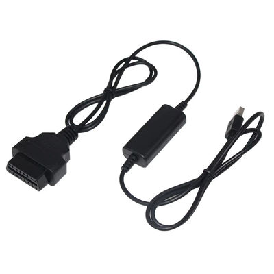 USB-naar-OBD-spanningsverhogerkabel 5V tot 12V Step Up-omvormer voor laadsystemen voor voertuigen met kortsluitbescherming (Input 5V Output 12V)