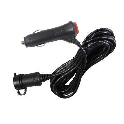 12V/24V auto sigarettenanker tot stopcontact verlengsnoer met dubbele USB-poorten voor RV-truck oplaadapparaten 10A 3Meter CE-gecertificeerd
