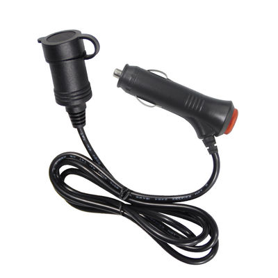 12V/24V auto sigarettenanker tot stopcontact verlengsnoer met dubbele USB-poorten voor RV-truck oplaadapparaten 10A 3Meter CE-gecertificeerd