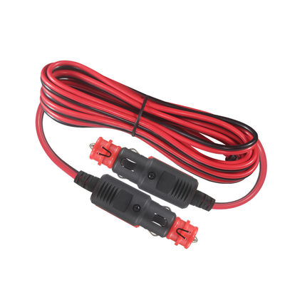 Dubbele mannelijke 12V/24V sigarettenaansterkerverlengiger kabel zware duty