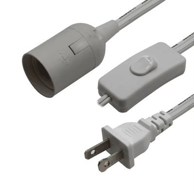 NEMA 1-15P E14 Socket Converter Cable met 303 Switch - 3 Prong Plug to Bulb Adapter voor tafellamp/kroonluchter (125V 3A)