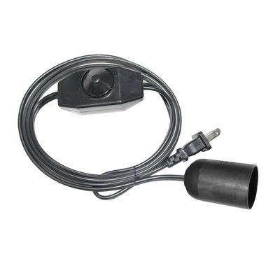NEMA 1-15P naar E27 omvormerkabel met instelbare dimmerschakelaar voor lamphouder stopcontact met drie prikkels 15A 250V