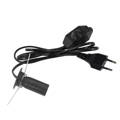 Premium EU Plug E14 lamphouderkabel met verstelbare dimmerschakelaar voor plafondverlichtingsinstallaties AC 250V 5A lampbasisconnector