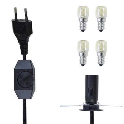 Premium EU Plug E14 lamphouderkabel met verstelbare dimmerschakelaar voor plafondverlichtingsinstallaties AC 250V 5A lampbasisconnector