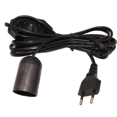 Verstelbare dimbare EU-plug E27 lamphouderkabel met plafondlamp voor binnenverlichting 220-240 V hittebestendig