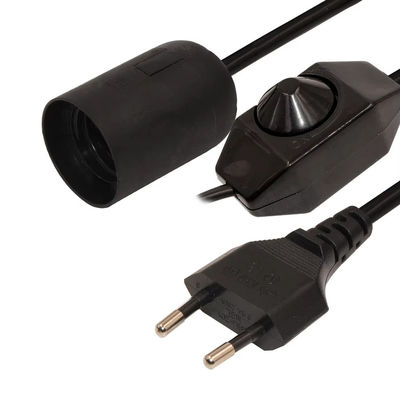 Verstelbare dimbare EU-plug E27 lamphouderkabel met plafondlamp voor binnenverlichting 220-240 V hittebestendig