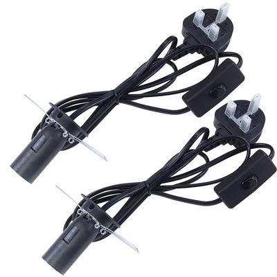 E14-lampenboogconverterkabel met UK Plug & 303-schakelaar, 250V 3A voor Vintage-verlichtingsarmaturen