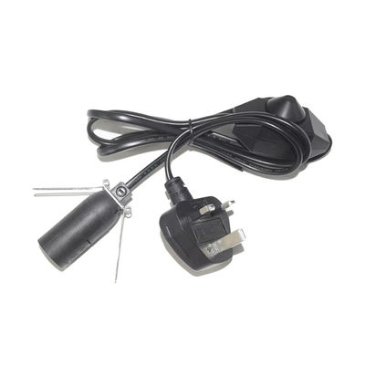 UK Plug E14 lamphouder adapter met verstelbare dimmer schakelaar