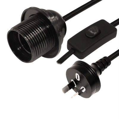 Waterdicht E26 lamphouder stroomkoord AU-plug met 303 schakelaar voor binnen/buiten verlichting 250V 10A