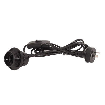Waterdicht E26 lamphouder stroomkoord AU-plug met 303 schakelaar voor binnen/buiten verlichting 250V 10A
