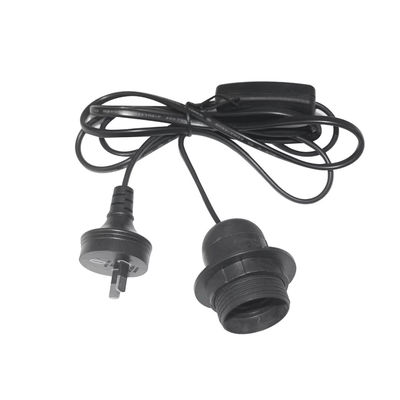 Waterdicht E26 lamphouder stroomkoord AU-plug met 303 schakelaar voor binnen/buiten verlichting 250V 10A