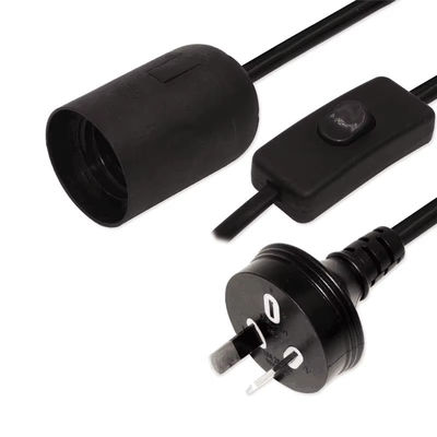 AU Plug to E27 Lamp Socket Converter, 303 Switch Bulb Adapter 250V 10A voor plafondventilator / lichtinstallatie