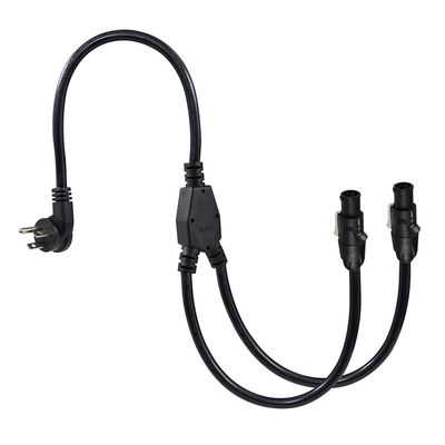PowerCON Y Splitter Cable NEMA 5-15P naar Dual PowerCON Out 1 man tot 2 vrouw voor podiumverlichting en audiotoestellen