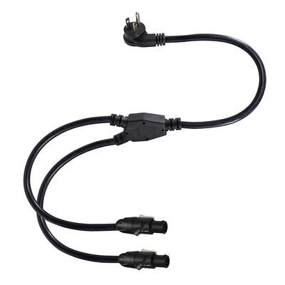 PowerCON Y Splitter Cable NEMA 5-15P naar Dual PowerCON Out 1 man tot 2 vrouw voor podiumverlichting en audiotoestellen