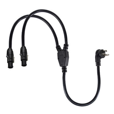PowerCON Y Splitter Cable NEMA 5-15P naar Dual PowerCON Out 1 man tot 2 vrouw voor podiumverlichting en audiotoestellen