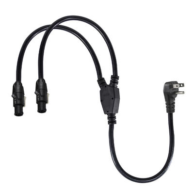 PowerCON Y Splitter Cable NEMA 5-15P naar Dual PowerCON Out 1 man tot 2 vrouw voor podiumverlichting en audiotoestellen