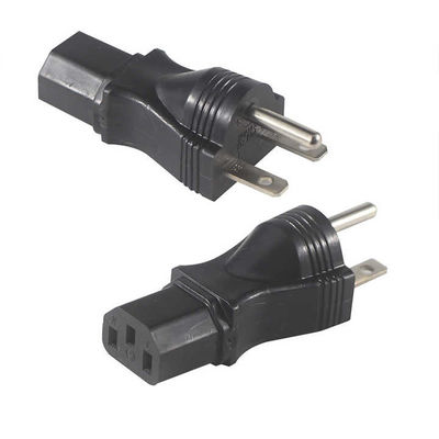 Industrial Grade NEMA 5-15P tot IEC 320 C13 Power Adapter Plug voor Server Rack/Data Center met 125V 15A High Current & Fireproof Housing (UL Standard Compliant)