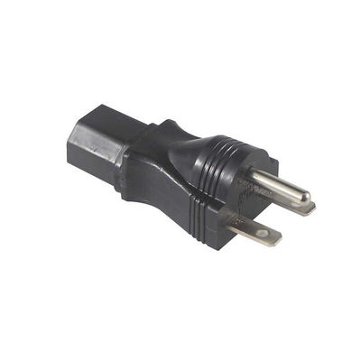Industrial Grade NEMA 5-15P tot IEC 320 C13 Power Adapter Plug voor Server Rack/Data Center met 125V 15A High Current & Fireproof Housing (UL Standard Compliant)