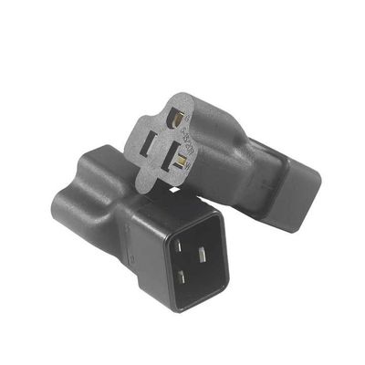 NEMA 5-15R tot IEC 320 C20 Converter Plug Adapter voor datacentrum/industrieel gebruik, 250V 15A Duurzame voedingsconnector
