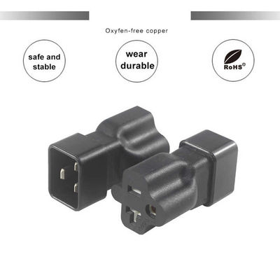 NEMA 5-15R tot IEC 320 C20 Converter Plug Adapter voor datacentrum/industrieel gebruik, 250V 15A Duurzame voedingsconnector