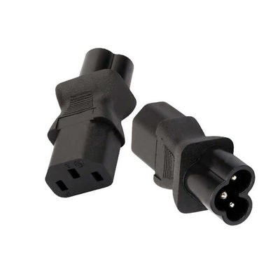 High-Current Universal C13 to C6 Power Adapter Plug 3 Prong Input for Data Center/Office Appliances 100-240V 10A CE Certified