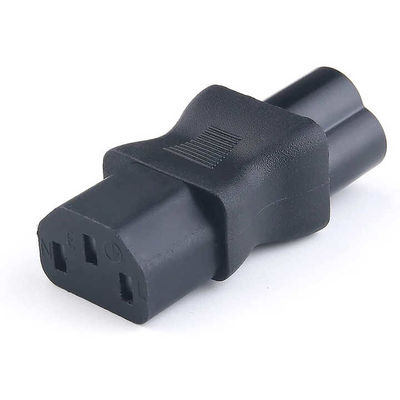 High-Current Universal C13 to C6 Power Adapter Plug 3 Prong Input for Data Center/Office Appliances 100-240V 10A CE Certified