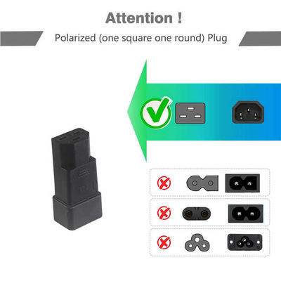 C13 tot en met C20 aansluitingsadapter 16A 250V voor industriële apparatuur