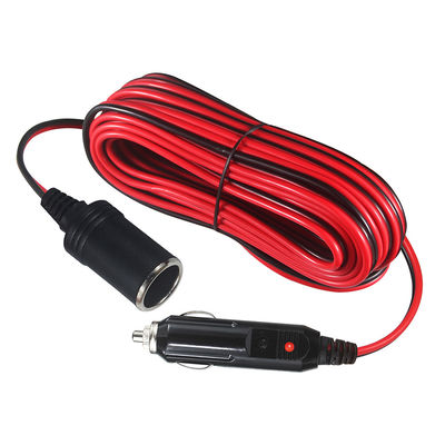 Car Cigar Lighter Male to Female Socket Cigarette Lighter Cable Adapter 1.2M SPT-2 16AWG 12V for Vehicle Power Supply