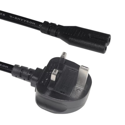 UK to C7 Power Cord Cable 1.5M 250V 2.5A 18AWG Flexible PVC voor Nintendo Switch/Speakers/Laptop Power Supply Adapter