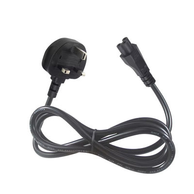 Veilig gecertificeerd 250V 5A Britse tot C5 stroomkabel voor laptops & monitors Home Office met 18AWG 1.2M tangle-free flexibele kabel