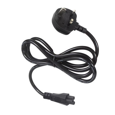 Veilig gecertificeerd 250V 5A Britse tot C5 stroomkabel voor laptops & monitors Home Office met 18AWG 1.2M tangle-free flexibele kabel
