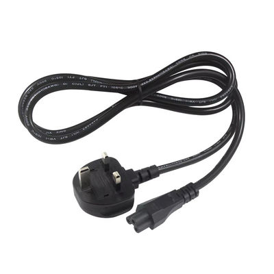 Veilig gecertificeerd 250V 5A Britse tot C5 stroomkabel voor laptops & monitors Home Office met 18AWG 1.2M tangle-free flexibele kabel