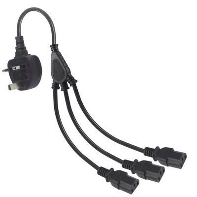 UK Plug to Multi C13 Power Cord 1.8M 250V 13A 16AWG PDU kabel voor serverrack/UPS/datacenter (BS1363/IEC 60320/RoHS)