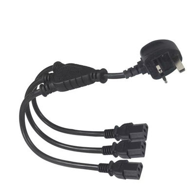 UK Plug to Multi C13 Power Cord 1.8M 250V 13A 16AWG PDU kabel voor serverrack/UPS/datacenter (BS1363/IEC 60320/RoHS)