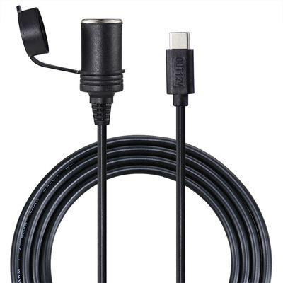 12V 24V Dual Input USB-C Car Charger Adapter Converter voor het opladen van voertuigen met QC3.0 Fast Charge & Safety Protection