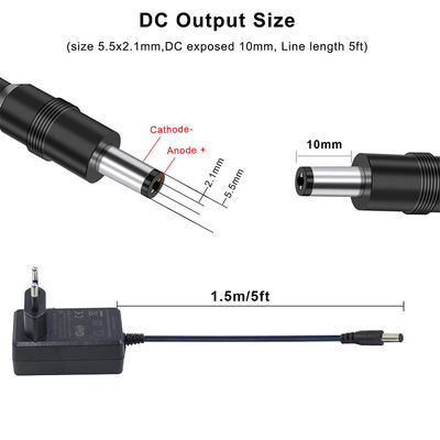 EU Plug 12V DC Power Adapter   European AC to DC Wall Charger voor LED, Router, Camera, Electronics