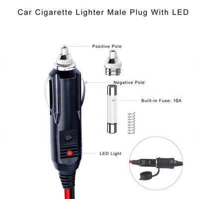 12V 24V Dual Socket Car Cigarette Lighter Splitter Adapter Extension voor SUV Truck Van Power Supply Charger Power Expansion