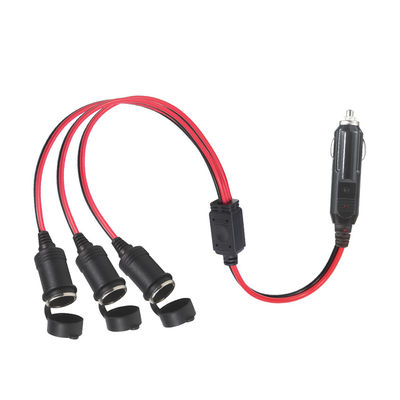 Triple Socket Car Cigarette Lighter Splitter Adapter met schakelaars voor 12V/24V Voertuig Charger Power Expansion