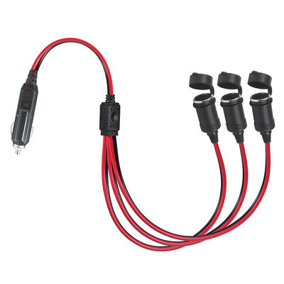 Triple Socket Car Cigarette Lighter Splitter Adapter met schakelaars voor 12V/24V Voertuig Charger Power Expansion