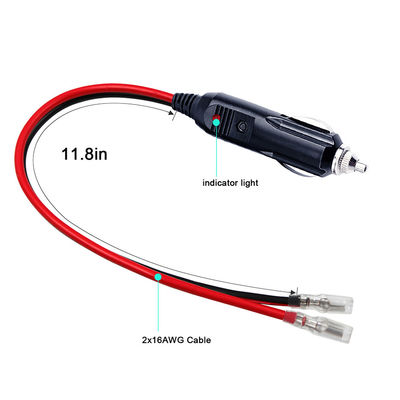 12V auto-aansteker aansluiting op Faston 850 terminal connector kabel voor stroomvoorziening DIY toepassingen
