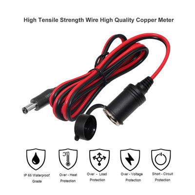 12V 24V Cigarette lighter tot DC Plug Cable 5.5mm